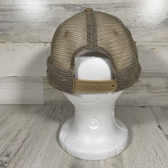 Carhartt Trucker Hat Adult Tan Force Sweatband Cappers Collective Mesh Snap Back - Picture 5 of 6
